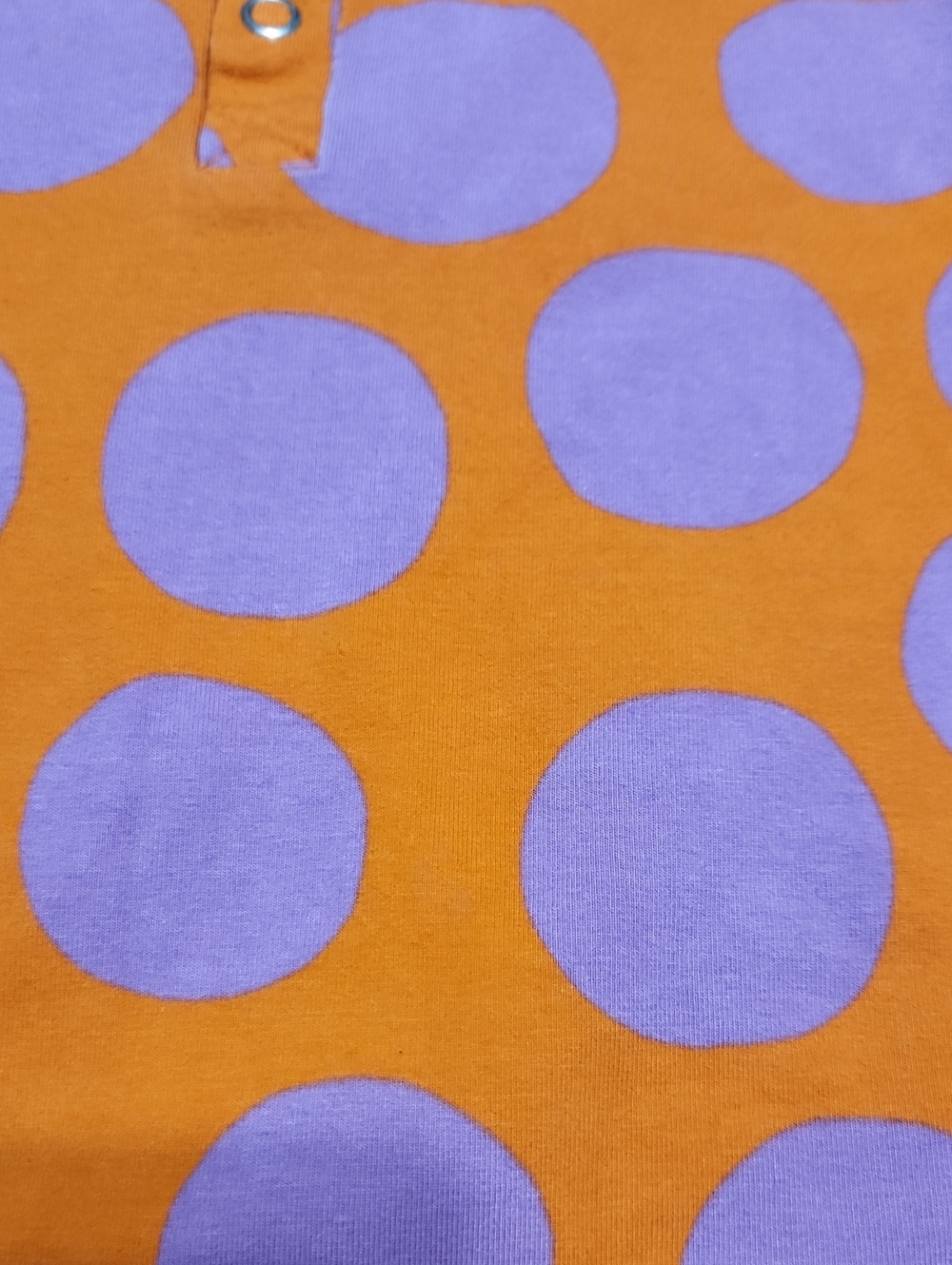 Marimekko Touko Pallo ( Polka Dot) Orange / Purple Long Sleeves Kids Top - Picture 4 of 6